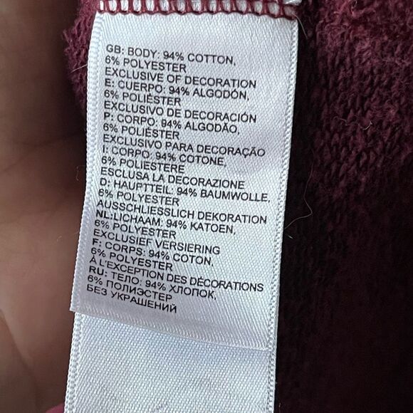 THE North Face burgundy cowl neck hiking light weight sweater medium - Picture 7 of 9